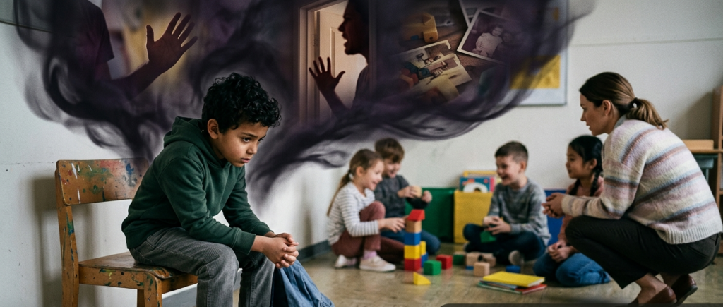 childhood trauma illustration picture